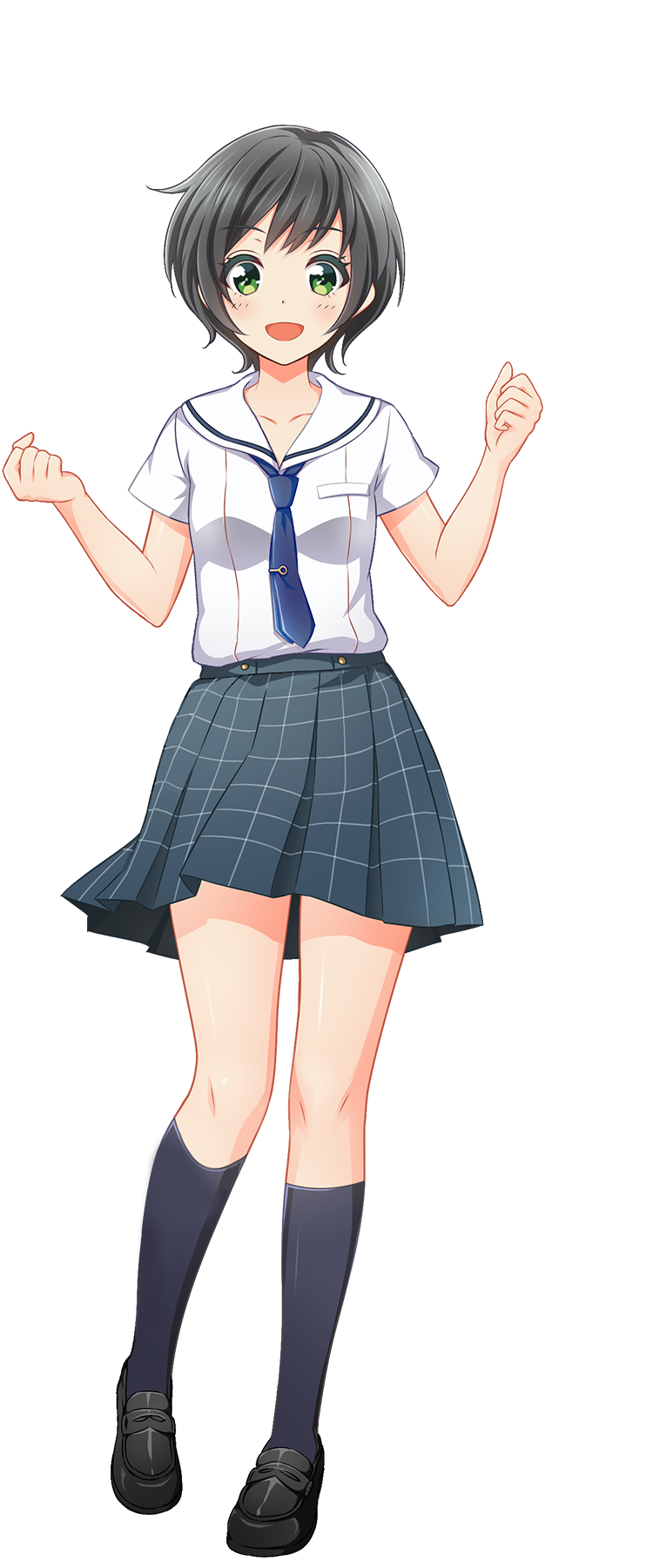 制服姿の河北 智恵