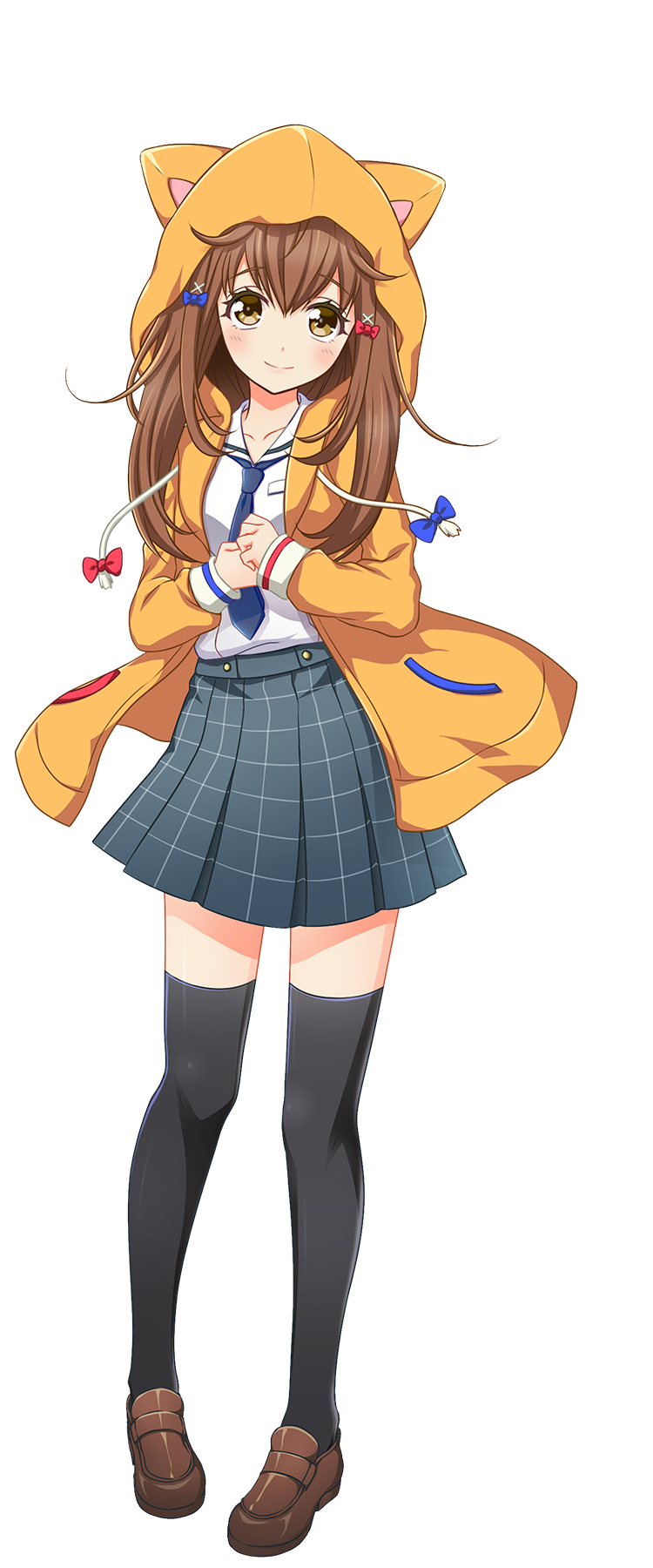 制服姿の宇喜多 茜