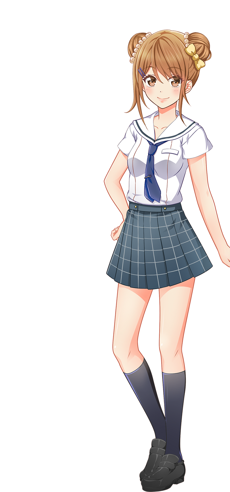 制服姿の新田 美奈子