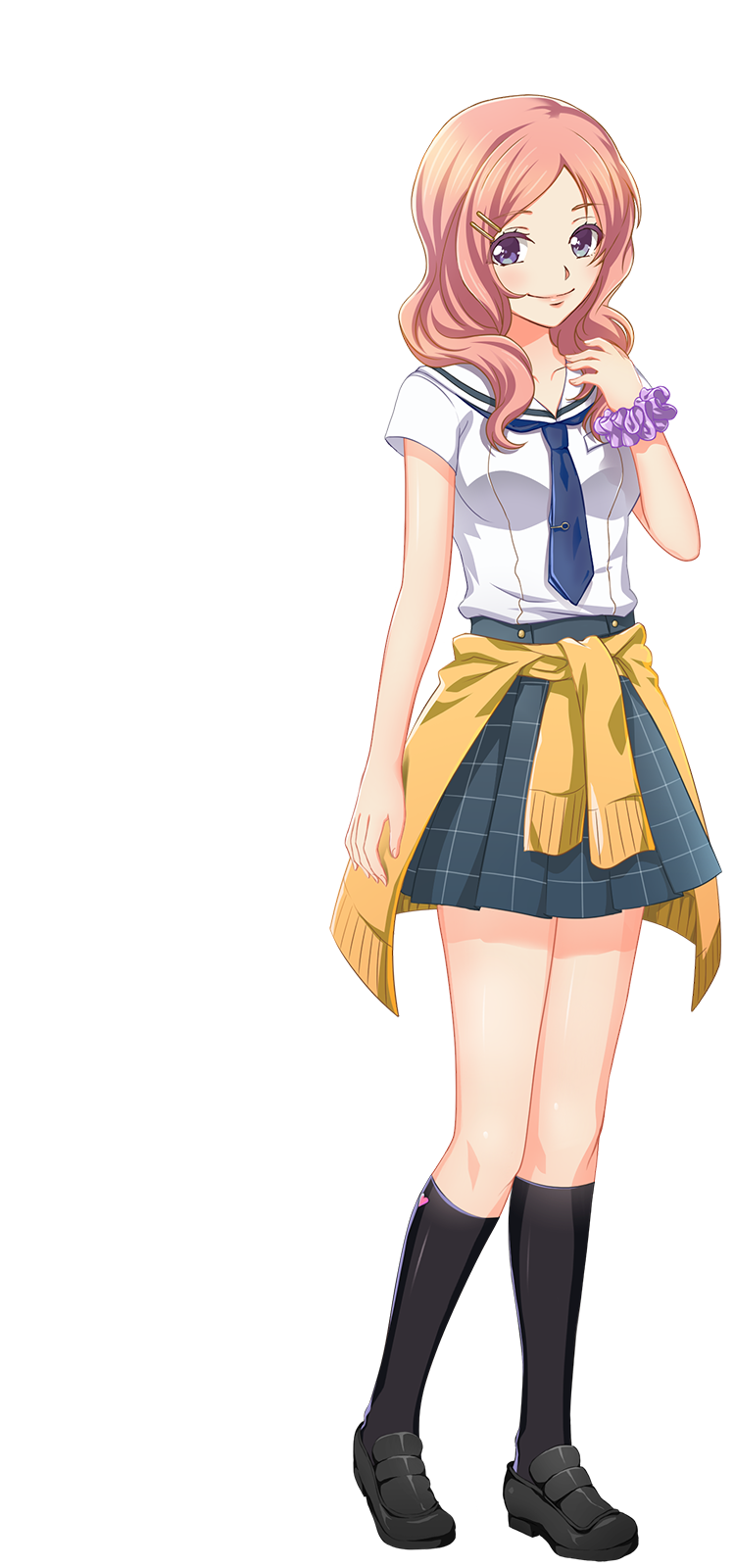 制服姿の花山 栄美