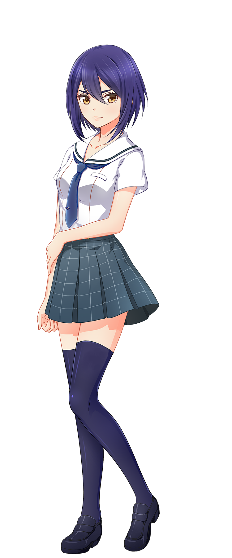 制服姿の坂上 芽衣