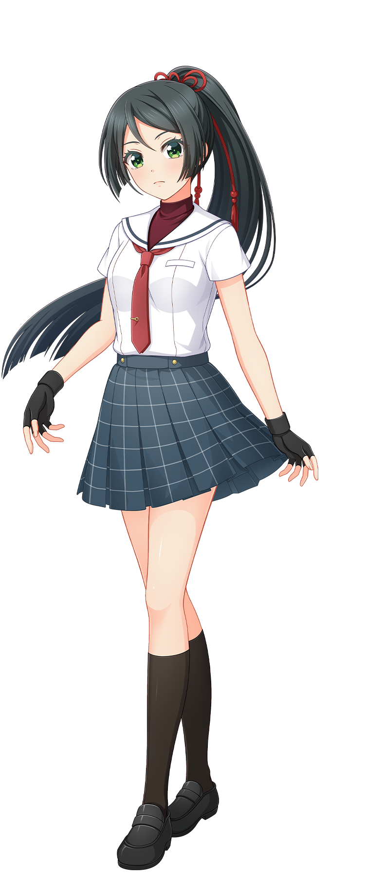 制服姿の塚原 雫