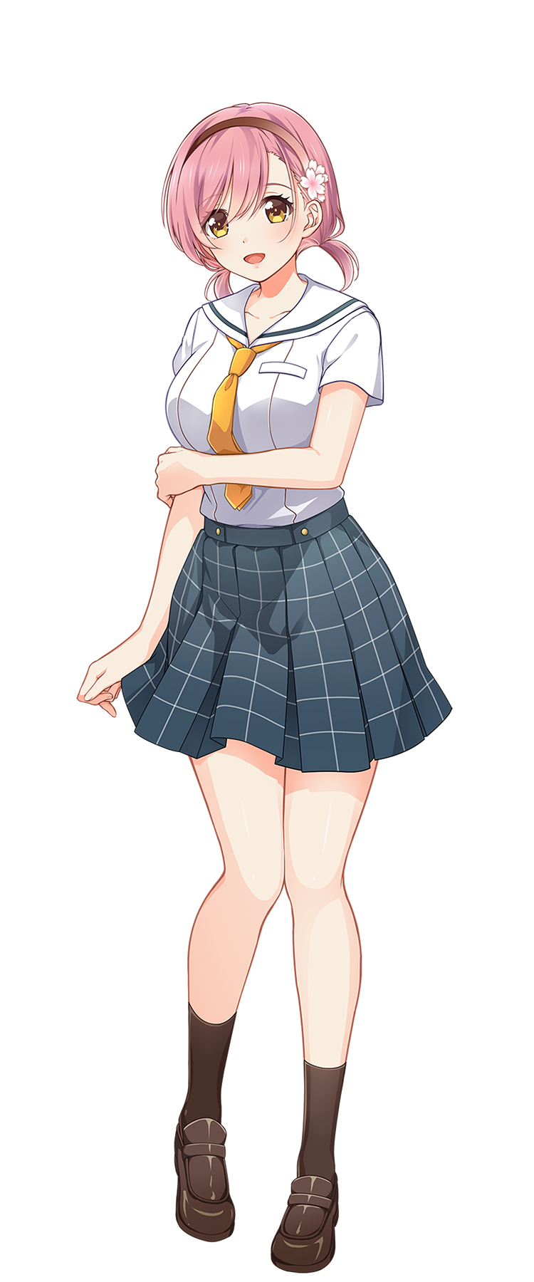 制服姿の桜田 千代