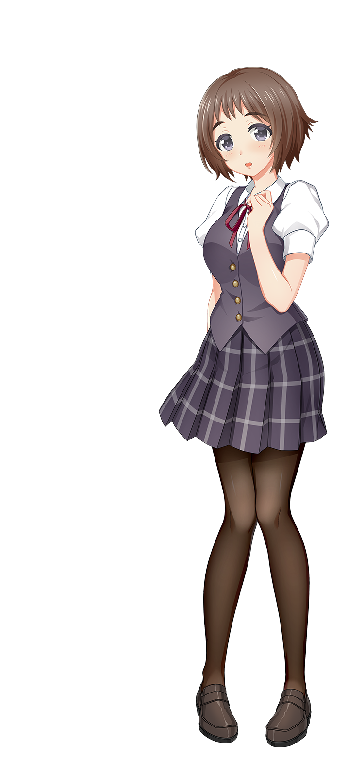 制服姿の牧野 花
