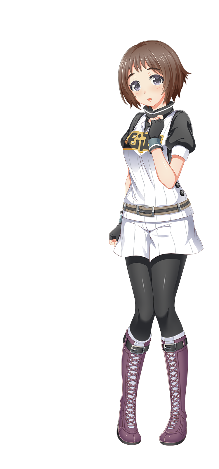ユニフォーム姿の牧野 花