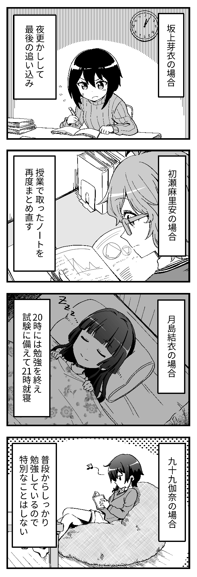 それぞれの試験前〜上位〜