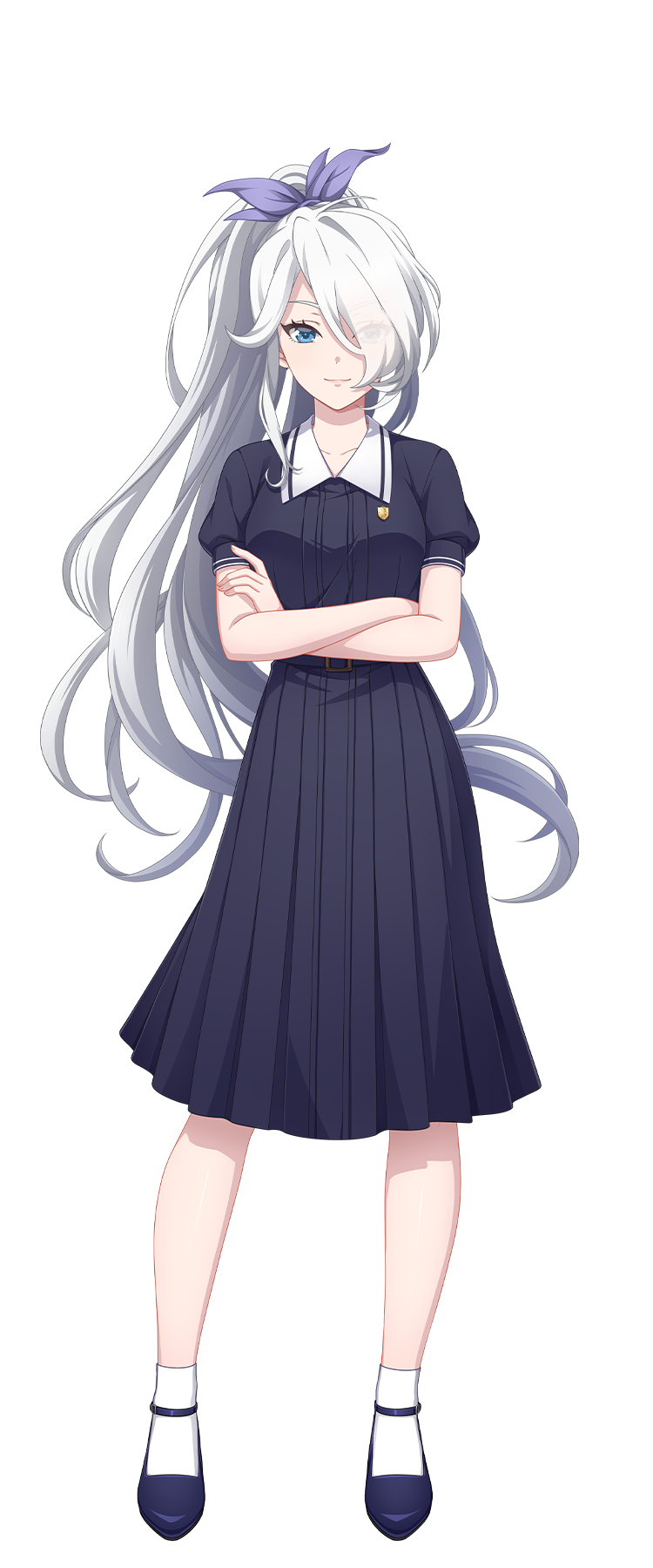 制服姿の草刈 レナ