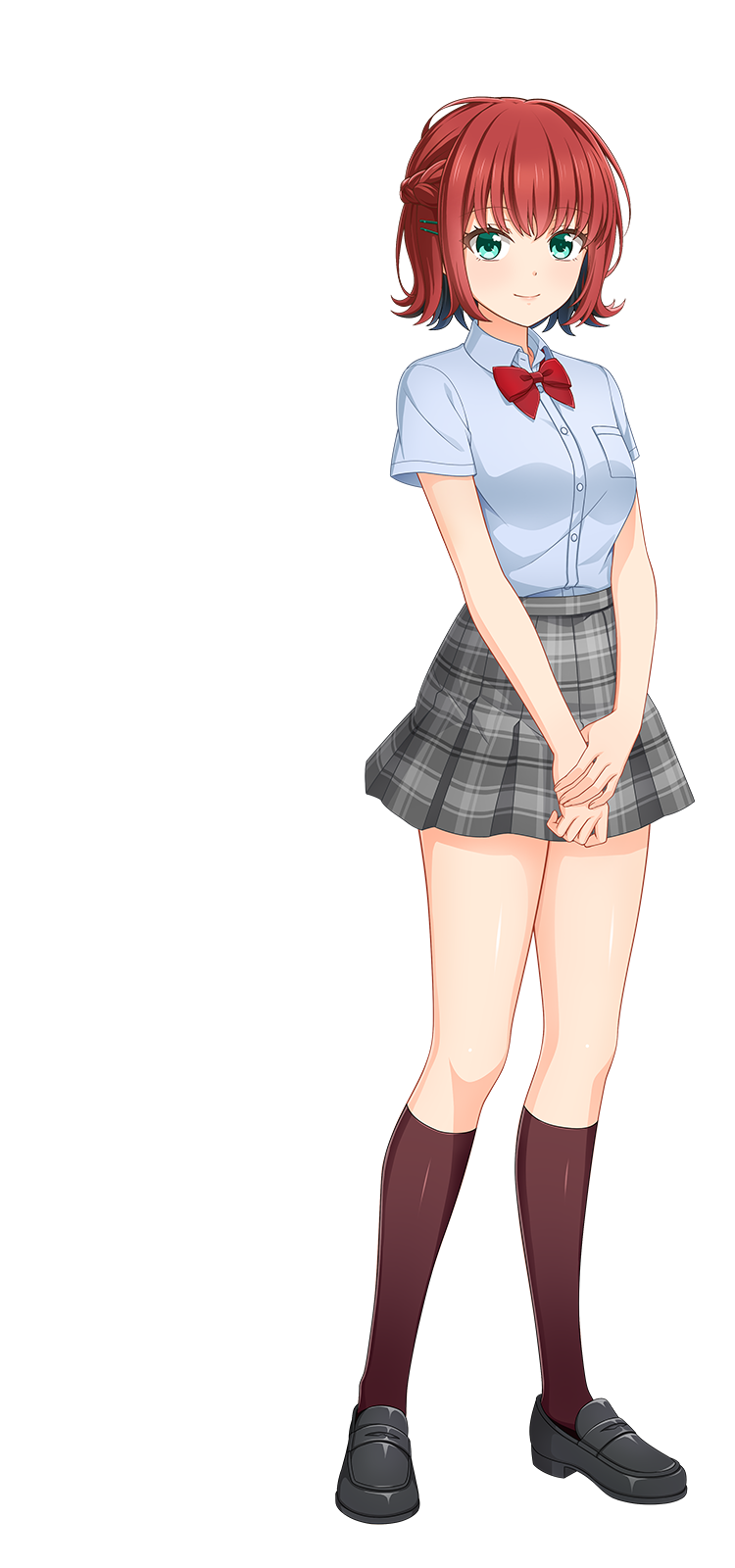 制服姿の宮井 都子