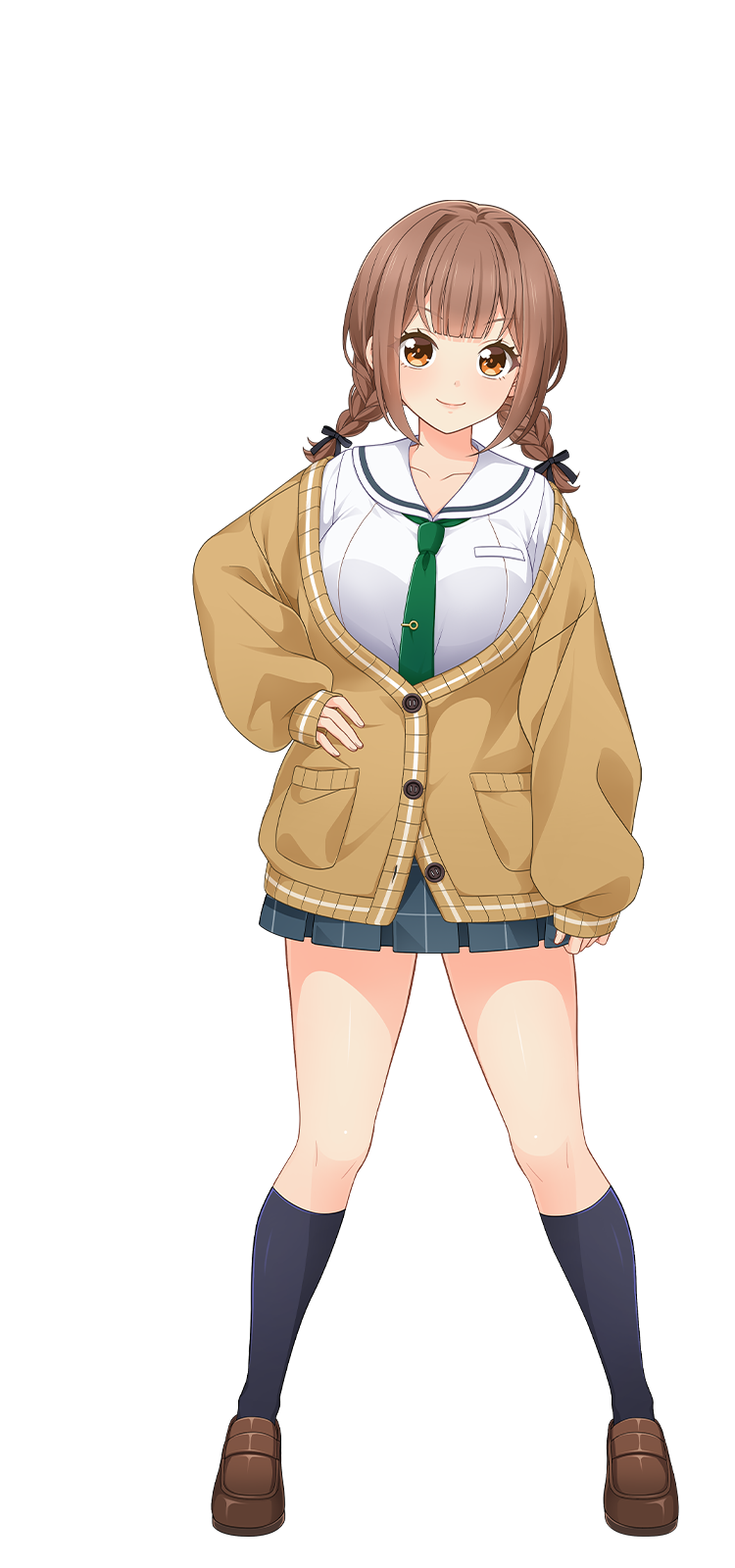 制服姿の條島 もも
